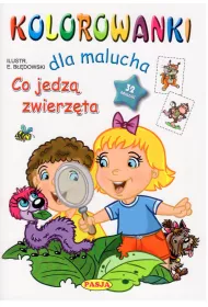 Kolorowanki dla malucha. Co jedz� zwierz�ta?
