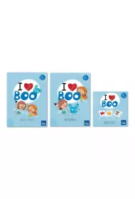 Pakiet I love Boo. J�zyk angielski. Poziom B: Karty pracy, Wyprawka, Minikarty