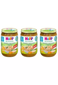Hipp Kaszotto z warzywami i indykiem po 12. miesicu zestaw 3 x 250 g Bio