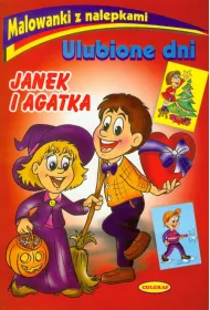 Malowanki z nalepkami Ulubione dni JANEK I AGATKA