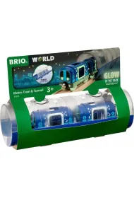 Zestaw �wiec�cy w ciemno�ci. Metro z tunelem 33970 Brio