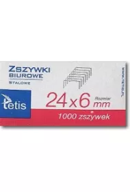 Tetis Zszywki biurowe 24/6