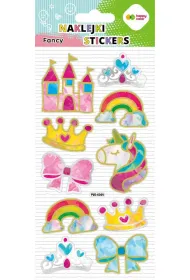 Happy Color Naklejki 3D FANCY - Pink Princess, 90x210 mm