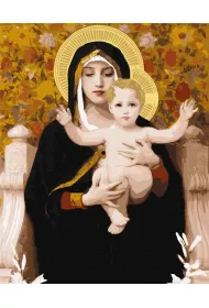 Ideyka Malowanie po numerach - Madonna z liliami 40x50cm
