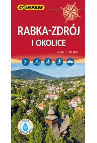 Rabka-Zdr�j i okolice mapa laminowana skala 1 : 35 000
