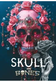 Kolorowanka A4 pionowa 8 obrazk�w Skull r�owe