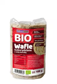 NaturaVena Wafle kukurydziane penoziarniste z sol morsk 100 g Bio