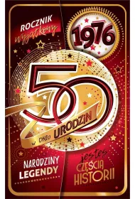 AbCard Kartka okoliczno�ciowa Urodziny 50