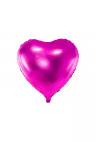 PartyDeco Balon foliowy Serce ciemny r� 45cm