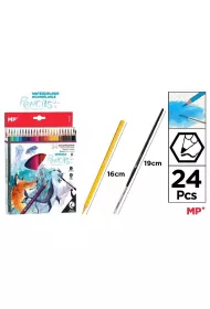 Mp Main Paper Kredki akwarelowe + pdzelek 24 kolory