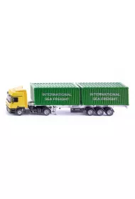 Siku Super - Ci�ar�wka z naczep� + konten. S3921