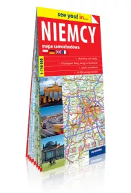 NIEMCY MAPA SAMOCHODOWA PAPIER 2018