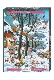 Puzzle 1000 el. Raj w zimie Heye
