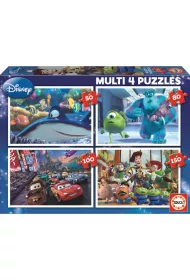 Puzzle 4w1 Bohaterowie bajek Educa