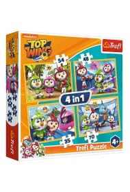 Puzzle 4w1 Ptasia Akademia Trefl