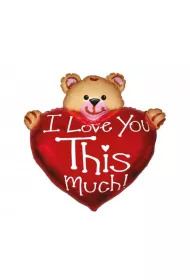 Godan Balon foliowy Mi� z sercem 61cm