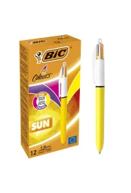 Paczka D�ugopis BIC 4 Colours Sun 12szt.