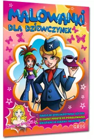 Malowanki z kolorowym wzorem dla dziewczynek