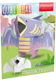 Monumi Kolorowanka 3D Cube head Dino - PTERODACTYL 3l+