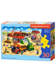 Puzzle 30 el. House in construction Castorland