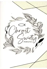Kukartka Karnet B6 PR-179 Chrzest z�oty wianek