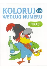 Koloruj wed�ug numeru - Piraci