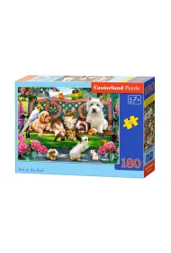 Puzzle 180 el. Zwierzta w parku Castorland