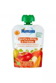 Humana 100% Organic Mus dynia z marchewk w owocach po 8. miesicu 90 g Bio