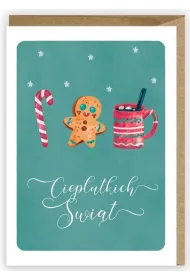 Cardie Kartka Bo�e Narodzenie Cieplutkich �wi�t + eko koperta
