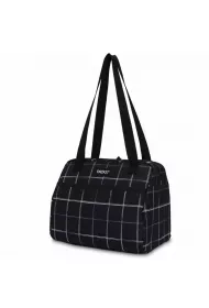 Pack It Torba termiczna na lunch z rczkami, czarna krata