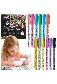 LeanToys Pisaki metaliczne nylonowe 12 szt