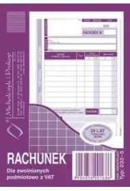Michalczyk i Prokop Druk Rachunek/Zwolnienie z podatku VAT A6