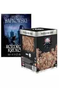 Pakiet Rozdroe krukw. Wiedmin. Tom 9, Puzzle 1000 el. The Witcher (Wiedmin): Birthday