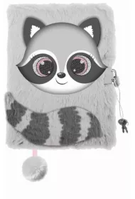 St. Majewski Pami�tnik z k��dk� 3D w�ochacz A5 Szop pracz/Raccoon linia 96 kartek