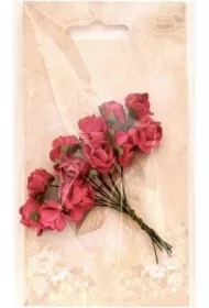 Galeria Hobby Kwiaty papierowe r�owe 12 szt.