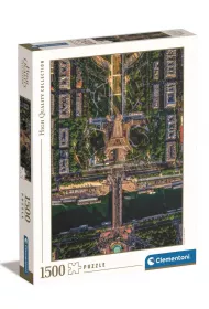 Puzzle 1500 el. HQ Flying Over Paris Clementoni
