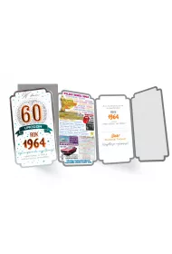 Karnet Urodziny 60 roczniki