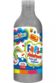 St. Majewski Farba plakatowa w butelce srebrna 500ml