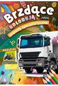 Pojazdy specjalistyczne. Brzd�ce koloruj� + naklejki �wiec�ce w ciemno�ci