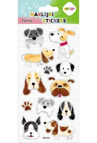 Happy Color Naklejki 3D FANCY - Doodle Dogs, 90x210 mm
