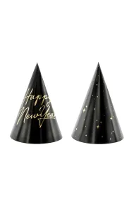 PartyDeco Czapeczki Happy New Year 16cm