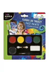 Derform Kidea Farby do malowania twarzy 6 kolorw