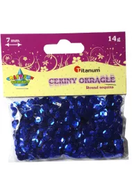 Titanum Cekiny okr�g�e 7 mm CM6DB granatowe 14 g