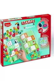 Creativ Kolorowe Stempelki literki i zwierztka Maped