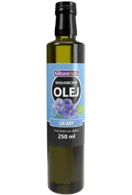 NaturaVena Olej lniany toczony na zimno 250 ml bio