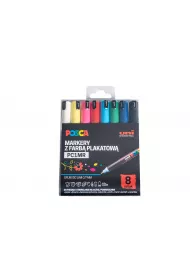 Uni Mitsubishi Pencil Markery PC-1MR Posca Uni 8 szt.