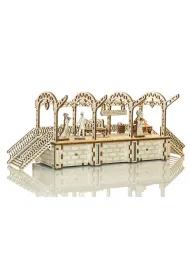 Drewniane puzzle 3D. Stacja kolejowa Wooden.City