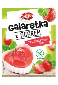 Celiko Galaretka z agarem o smaku truskawkowym bezglutenowa 45 g