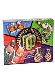 Czteropak imprezowy. Zestaw 4 gier alkoholowych Grammi