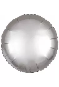 Amscan Balon foliowy Lustre srebrny okr�g�y 43cm